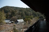 Vue de l'étage du San-mon du Nanzen-ji Vue de l'étage du San-mon du Nanzen-ji